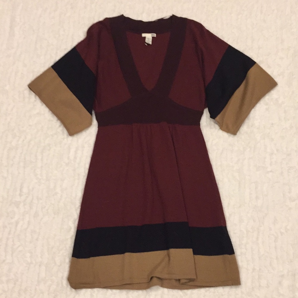 H&M Colorblock Sweater Dress